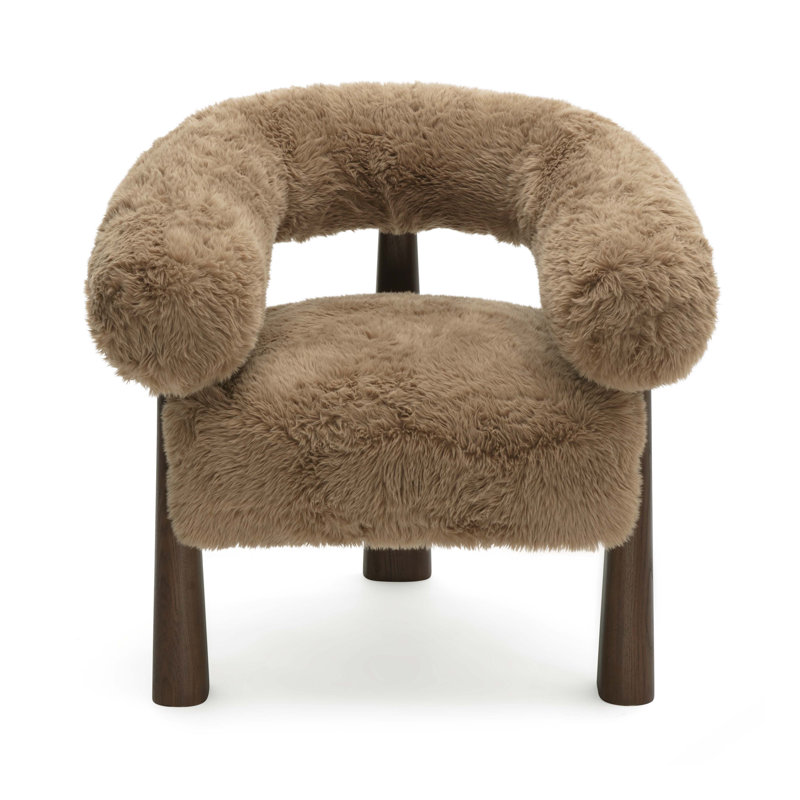 Fauteuil d'appoint Spara, Taupe