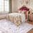  Floral Washable Area Rug Non-Slip Stain Resistant Low-Pile Boho Large Indoor Throw Carpet-1212283300-1212283297
