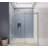 50" - 54" W x 75” H Frameless Single Sliding Glass Shower Doors | 3/8” Thickened Clear Tempered Glass | Leak-Proof | Durable Stainless-Steel Hardware | Adjustment Uneven Walls-100696795