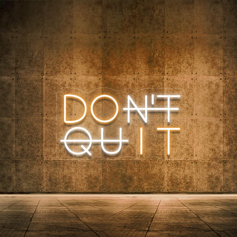 Ne pas quitter, enseigne au néon à DEL pour décoration murale, décorations de fête DO IT Neon Lights, interrupteur alimenté par USB et éclairage réglable pour salle de bureau, salle de sport, cave, salle de jeu