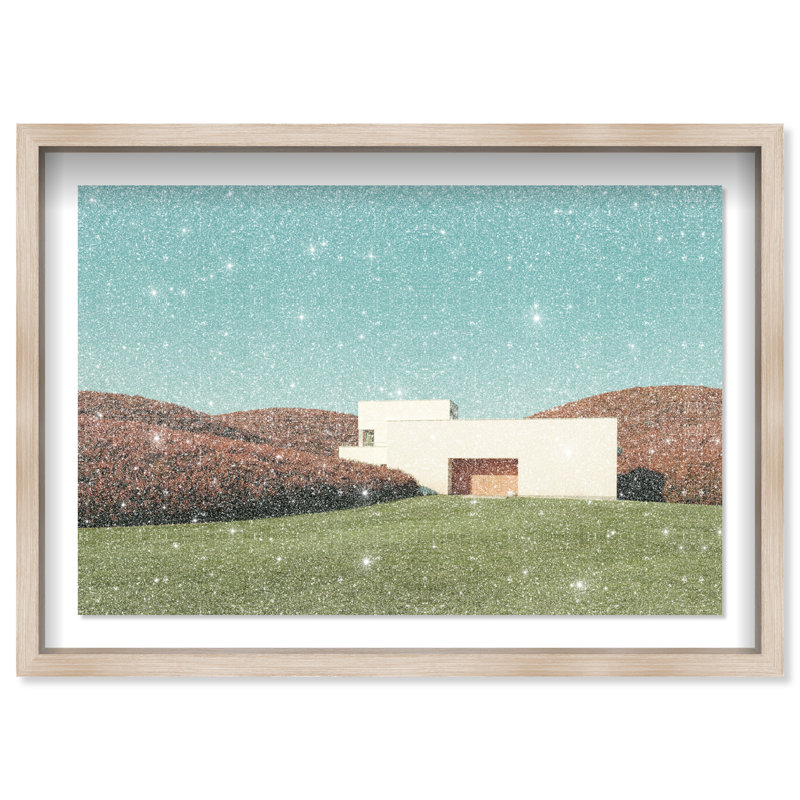Surreal Architecture Print by Oliver Gal, 25.5"H x 17.5"W, Natural Oak Shadowbox