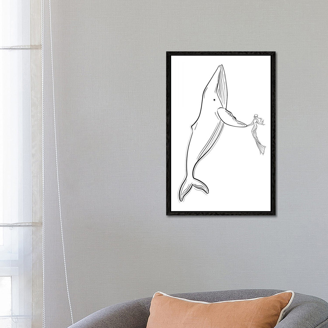 Save The Whales von Sabina Fenn - Galerie-verpackte Leinwand Giclée auf Leinwand