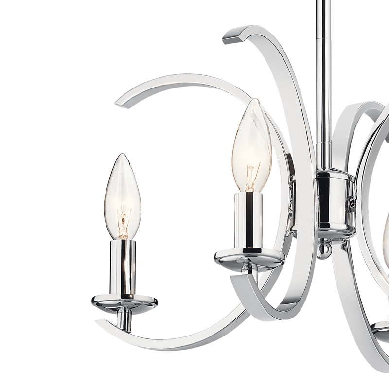 Cassadee 4-Light Chrome Convertible Pendant