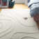 Ailey Machine Woven Shag Cream Area Rug