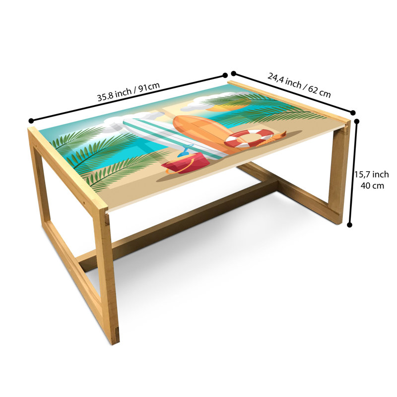 Jacan Sled Coffee Table, 90cm H x 62cm W x 40cm D