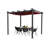 Kozyard Morgan Outdoor Aluminum Pergola with Blue Retractable Sun Shade Canopy-64815875-90613689