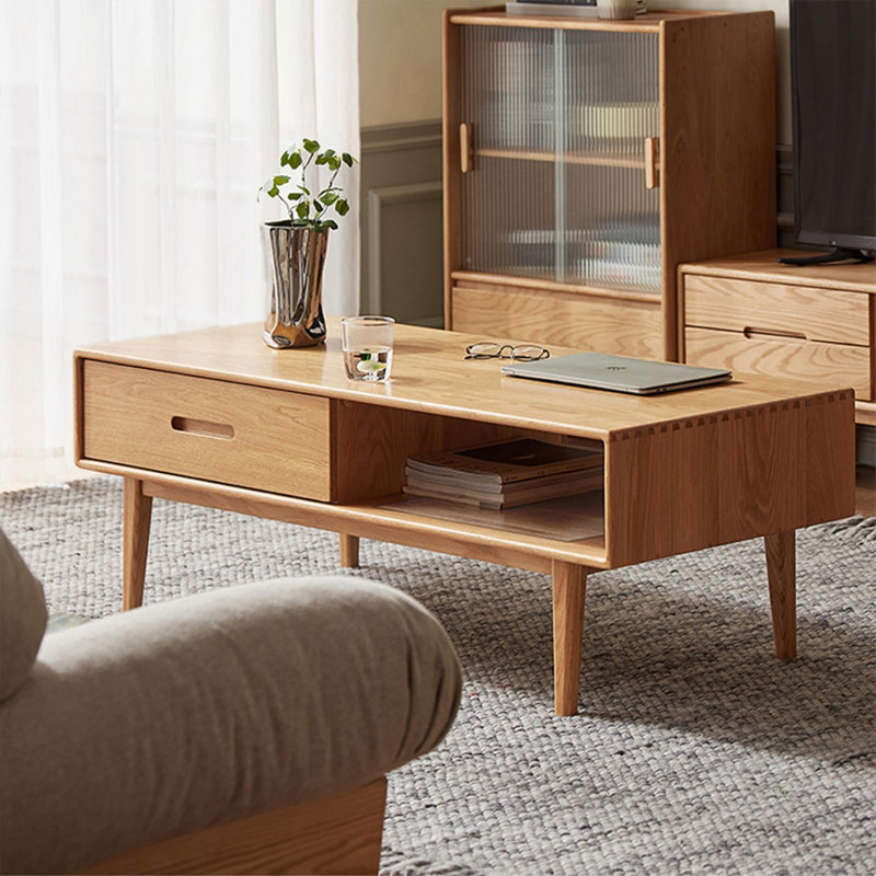 Table basse Burlywood, 16.93" H x 53.15" L x 23.62" W