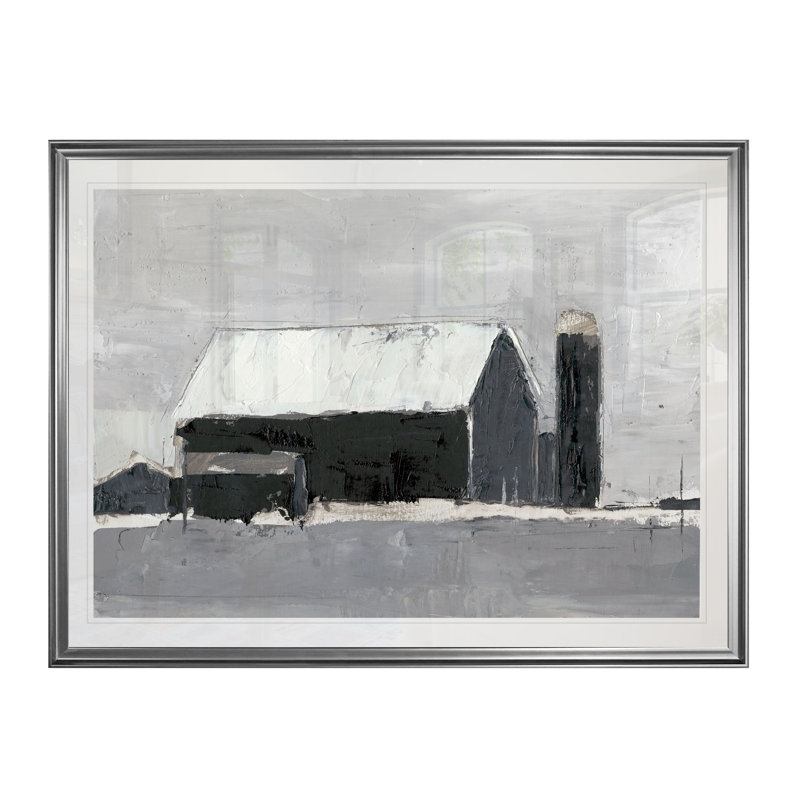« dynamic grange i », impression, H 22 po x l 30 po x P 1,5 po, Cadre argenté