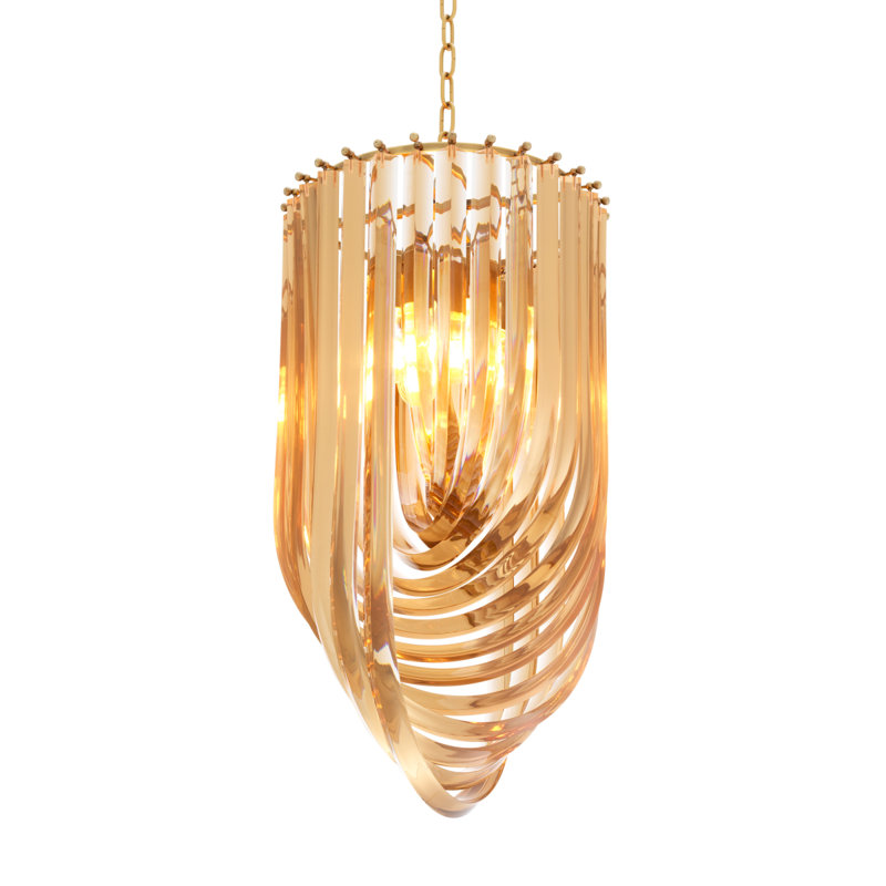 Murano 4 - Light Chandelier, Smoke, Nickel