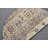 Vintage Turkish Oushak Beige Floral Door Mat: Small Wool Rug Ideal for Entryway Decor Beige/Green