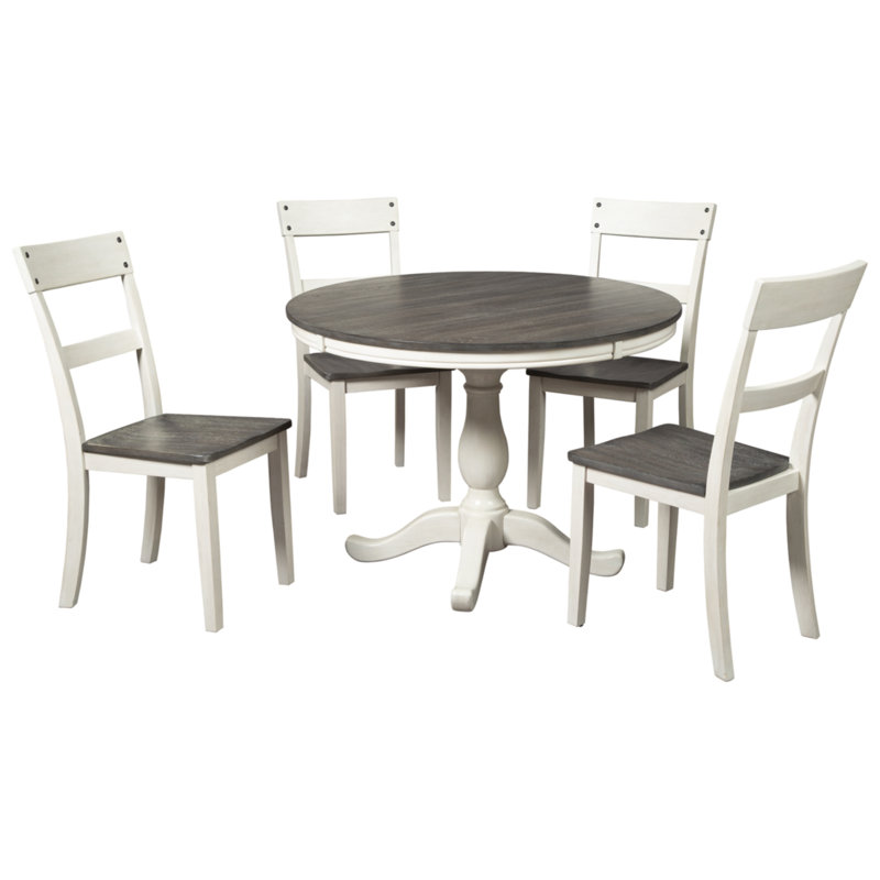 Daz Oak Round Solid Wood Base Dining Table