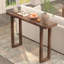 Console en bois massif - Table d'entrée étroite 47,2 pouces, noyer