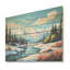Rocky River Reverie - Forêt et rivière sur bois-570834666