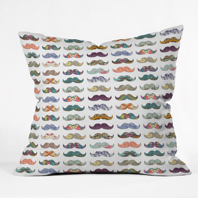 Coussin décoratif mustache mania