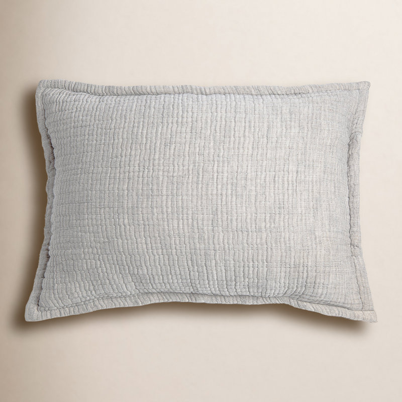 Taie décorative 100% coton Artemus, Gris clair, Très grand