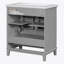 30" Bathroom Vanity with Sink Combo, Multi-functional Bathroom Cabinet with Doors and Drawer, Solid Frame and MDF Board, (Old Sku:SY999606AAK)-766375850