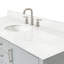 Meuble-lavabo sur pied simple 60 po avec plateau en quartz Abby-94003811