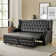 Atravion 73.5'' Transitional Vegan Leather Sofa Bed with Button-tufted Back