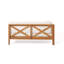 BANC D'ANGLE GAUCHE EN X