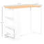 Table de bar de cuisine blanche à hauteur de comptoir avec 3 tablettes pour la salle à manger et le salon, 3 tablettes de rangement modernes, blanc, par pièce