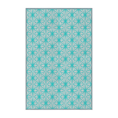 Tapis de surface à motif bleu