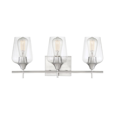 Breena Dimmable Vanity Light in Satin Nickel
