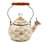 Mocha Check Whistling Tea Kettle