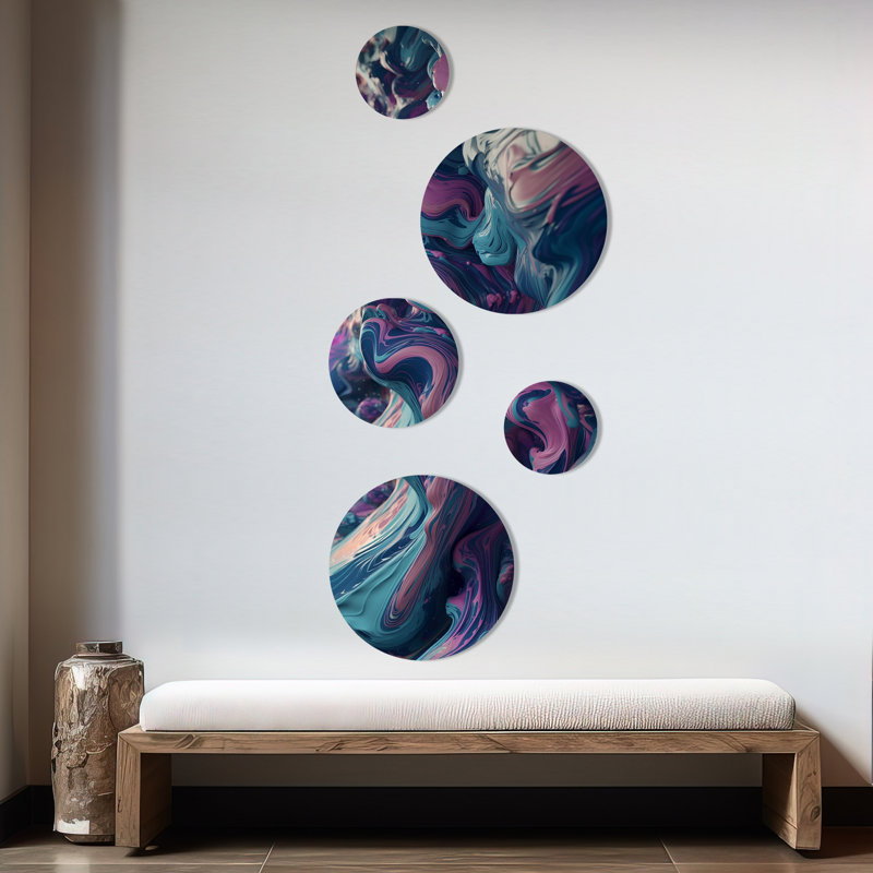 Abstract Wall Decor on Metal