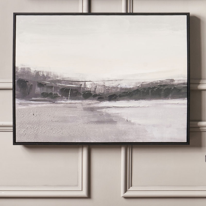 Monochrome Landscape Canvas - Single Picture Frame Print on Canvas