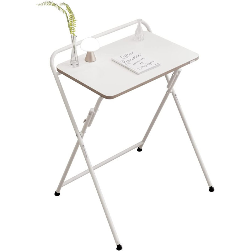 Ermenek Foldable Steel Writing Desk, White