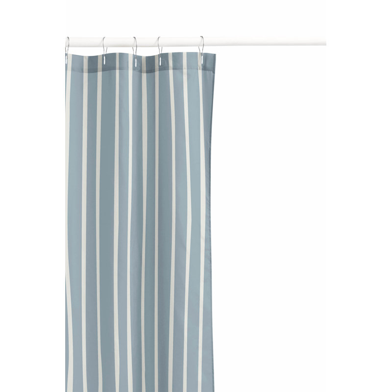 Spinal Column Ultra-Thin Lightweight Shower Curtain, Blue/Slate Blue