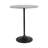 Modern Glam Metal And Marble Accent Table With Sleek Round Top And Textured Pedestal Base-1582226943-1582226936