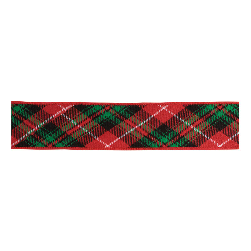 Ruban de coton filé écossais tartan 2,5 po x 5 verges