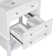 Bathroom Vanity With Sink, Bathroom Storage Cabinet with Drawer and Open Shelf, Solid Wood Frame, White