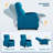 Modern Push Back Recliner Chair With Pocket Spring - Adjustable Fabric Reclining Sofa For Living Room, Bedroom, Or Home Theater - Sturdy Upholstered Design With High-Density Foam-1249618950