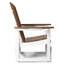 Fauteuil coulissant Benno Adirondack, blanc-130678191