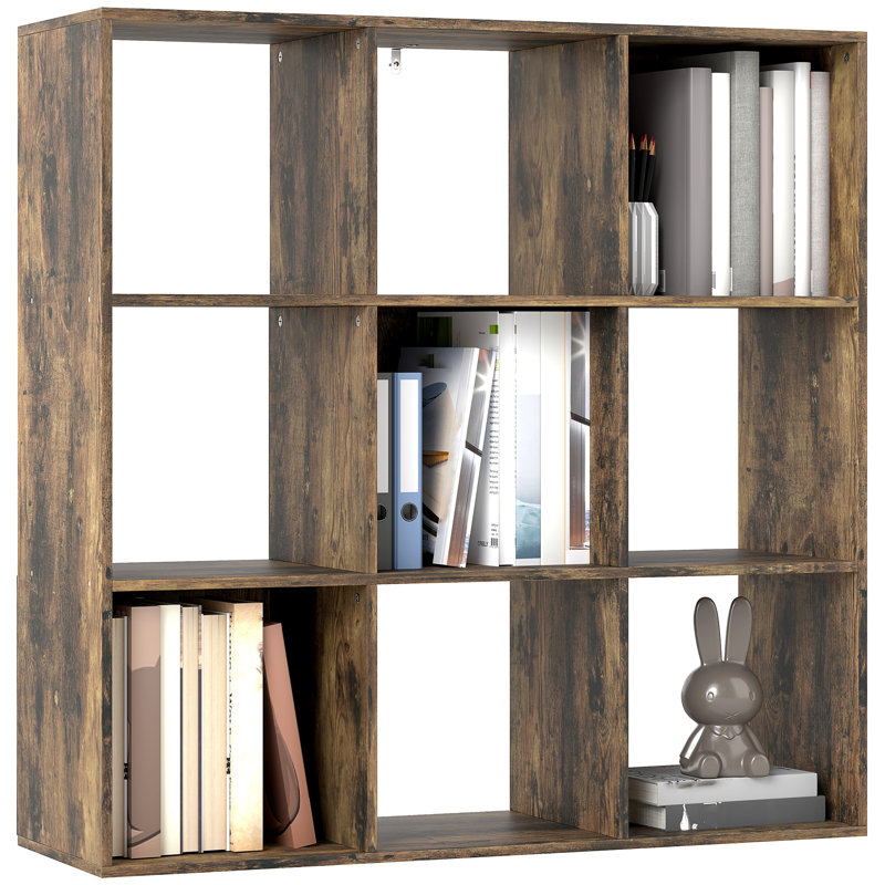 91cm H x 91cm W Particle Board Cube Bookcase