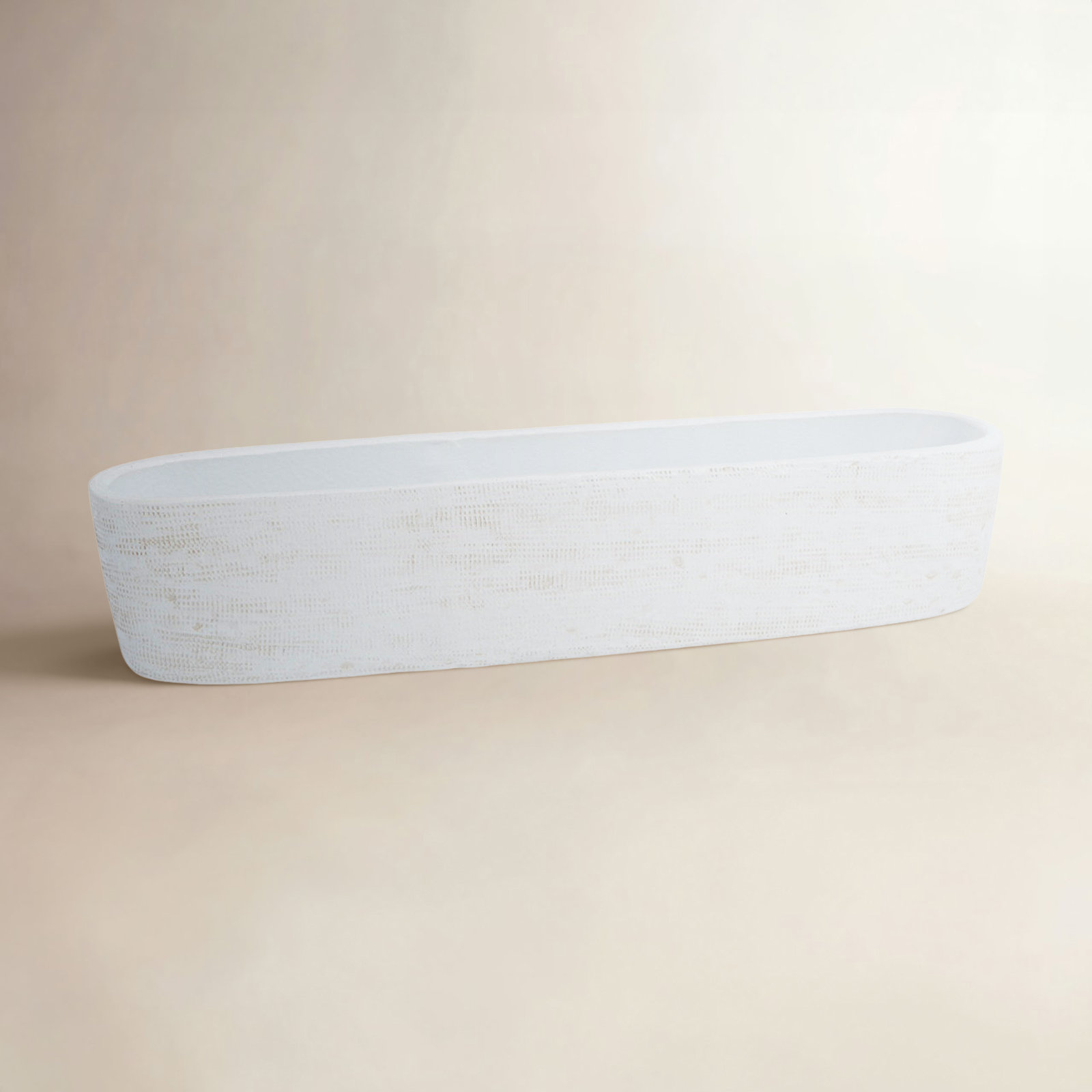 Ceramic Pot Planter, 4.75" H x 20" W x 5" D
