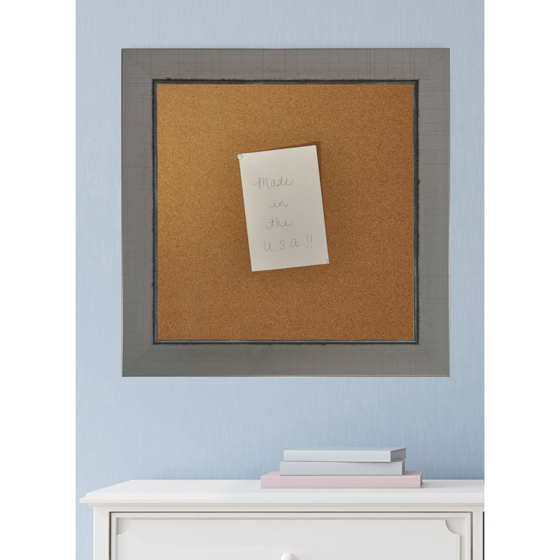 Linlin Wall Cork Bulletin Board, 2' 5" H x 2' 5" W