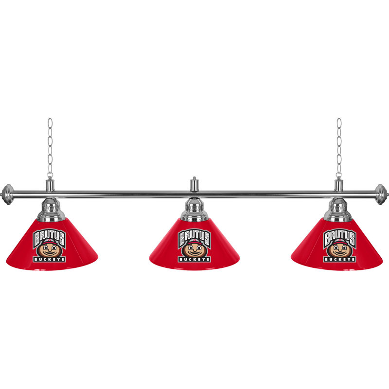 Ohio State University 3 - Light Pool Table Lights Pendant