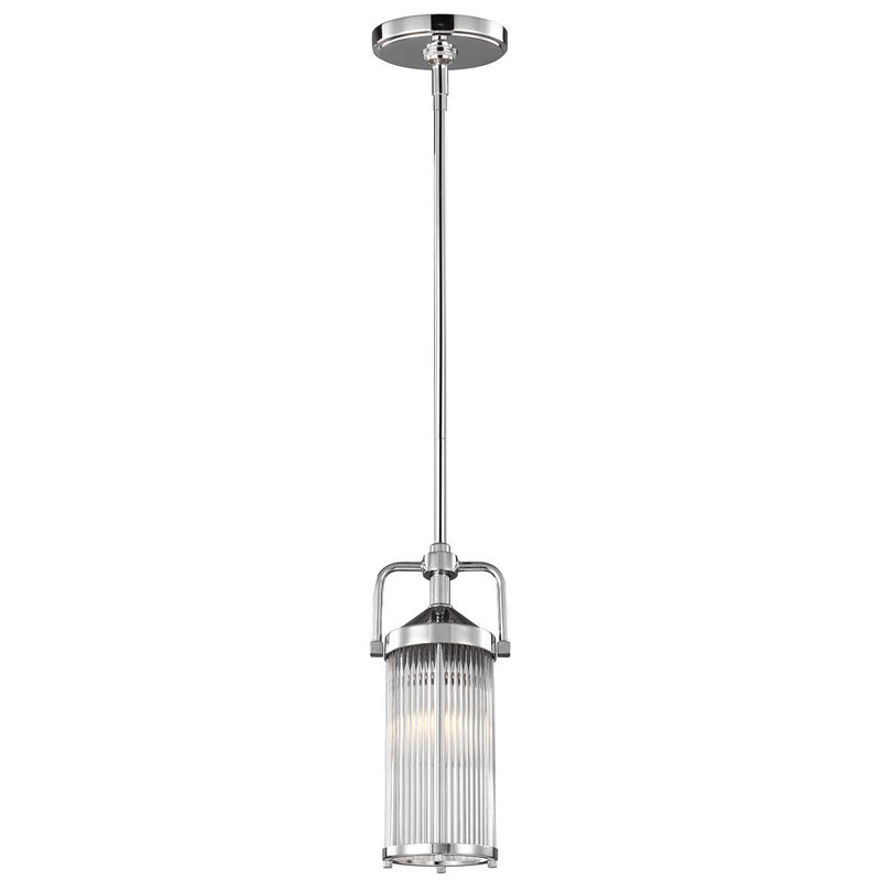 Bedfordshire 1 - Light Chrome Cylinder Pendant
