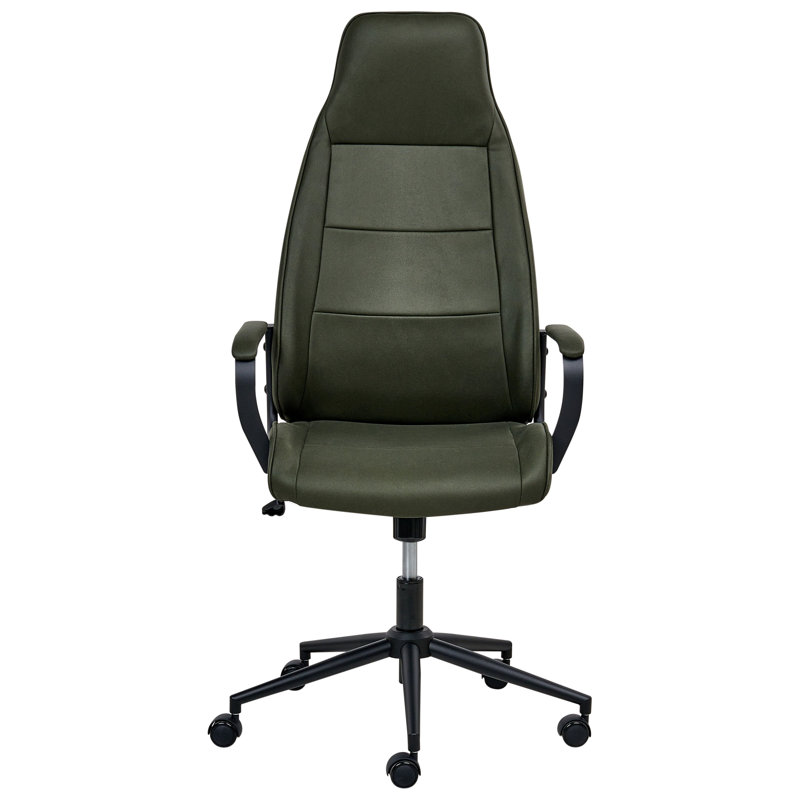Office Chair Swivel Fabric, Dark Green