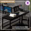 Structure de lit d'angle noir avec bibliothèque, lumière DEL, station de charge, tiroirs de rangement sous le lit, lit plateforme interchangeable gauche et droite, aucun sommier nécessaire pour la chambre à coucher-628483018-628483008