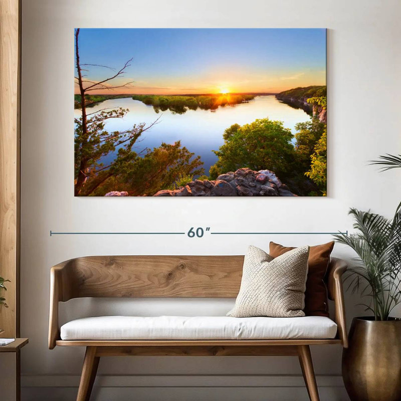 Alvord Truman Lake Sunset, 34" H x 51" W