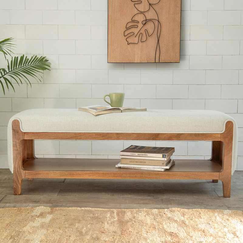 Banc de rangement Noah, Chêne