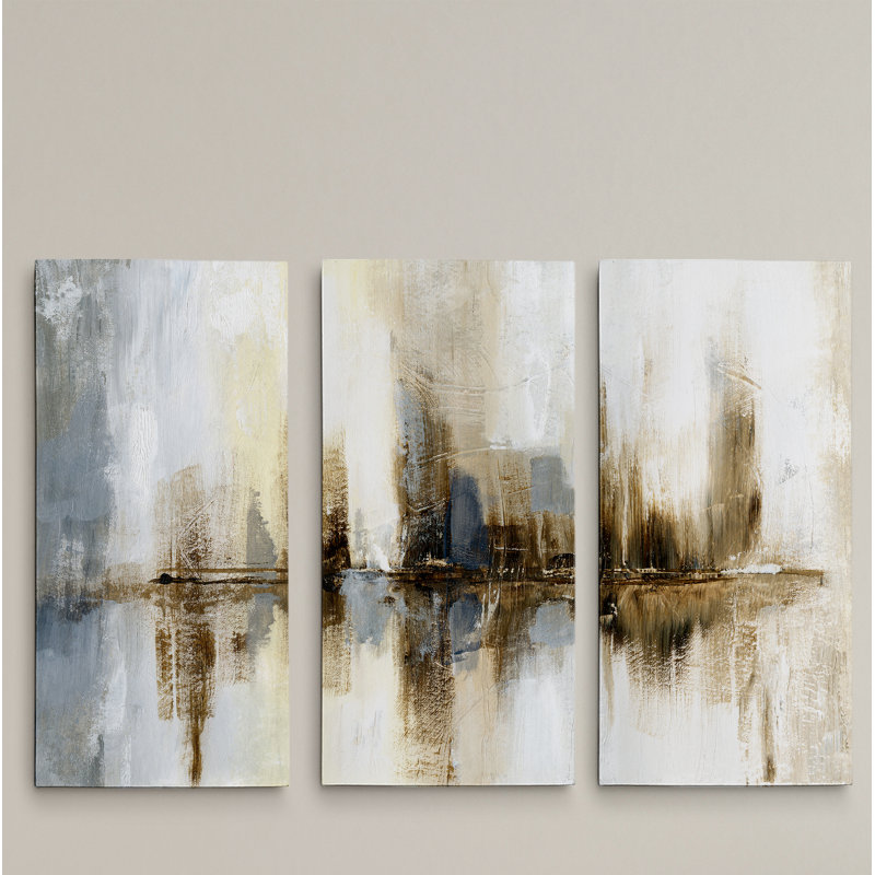 «Harbor Lights» - Reproduction d'image multi-pièces sur toile, H 32 po x l 64 po x P 1,5 po