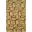 Wool Abstract Area Rug in Gold-1758636694