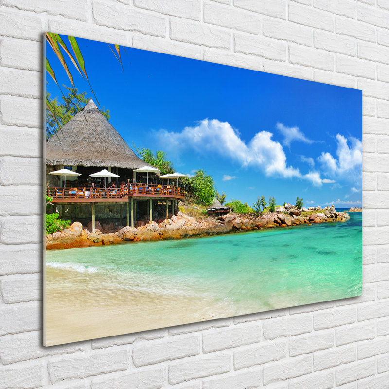 Highland Dunes Seychelles Beach - Unframed Art Prints on Glass ...