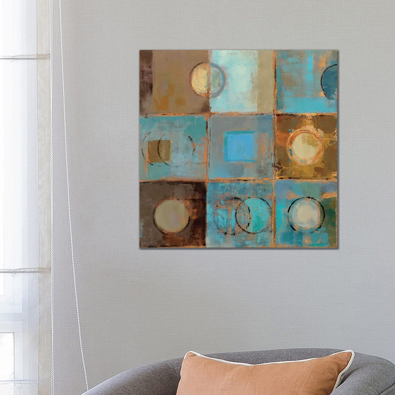 «Pass Way II» par Silvia Vassileva - reproduction d'art, H 18 po x l 18 po x 1,5 po, Toile tendue, Aucun mat