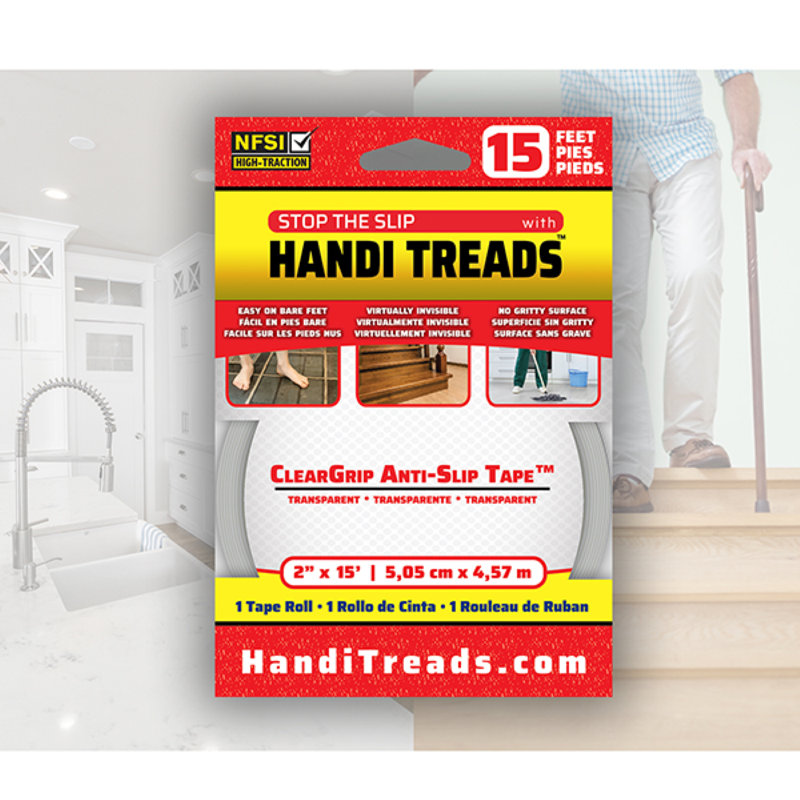 2" H x 2" W x 15" D Clear Tape